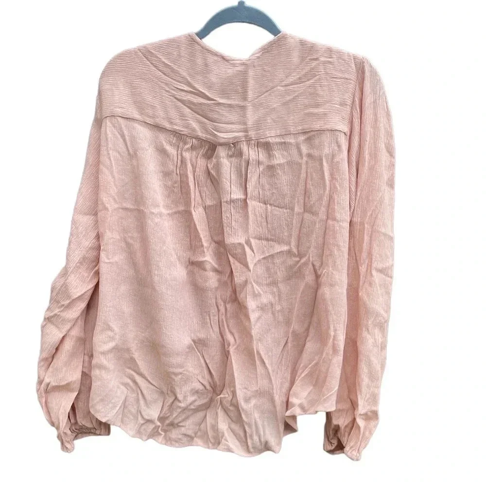 FREE PEOPLE CHECK ON IT FAUX WRAP TOP